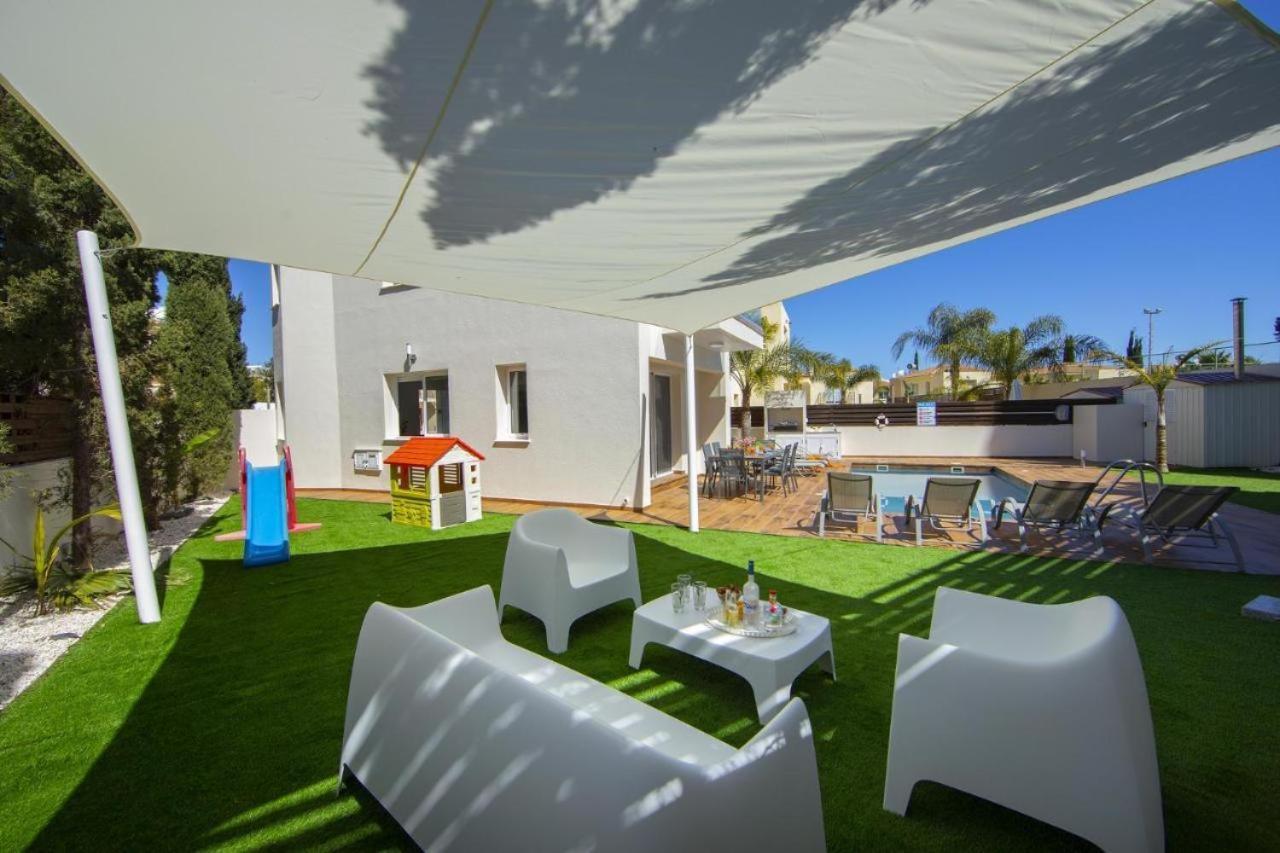 פרוטאראס Tsokkos Family Villa - Pool Garden 2' Walk To Beach מראה חיצוני תמונה