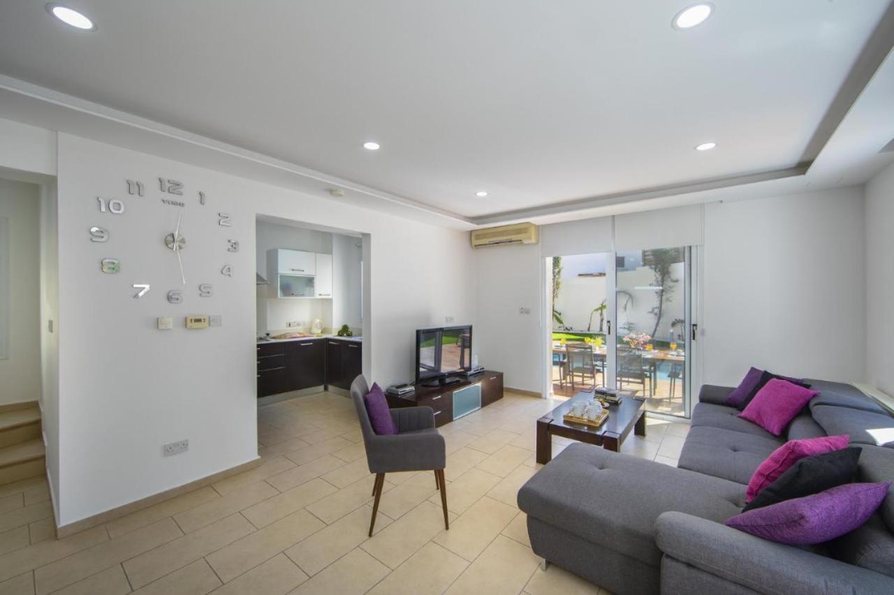 פרוטאראס Tsokkos Family Villa - Pool Garden 2' Walk To Beach מראה חיצוני תמונה