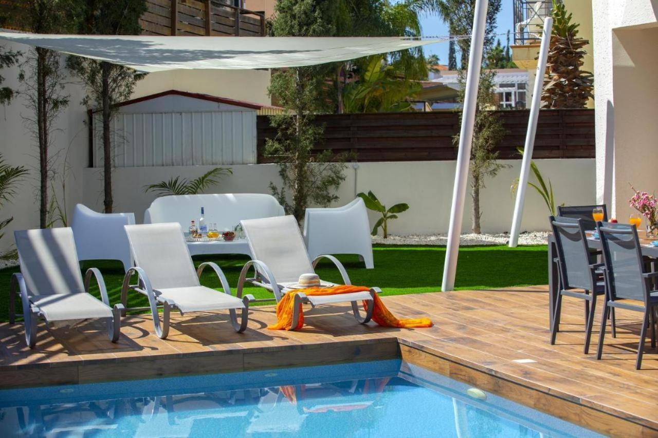 פרוטאראס Tsokkos Family Villa - Pool Garden 2' Walk To Beach מראה חיצוני תמונה