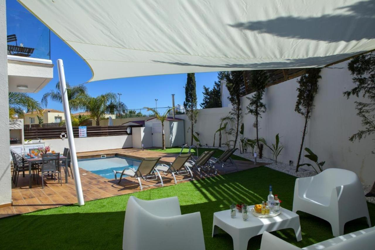 פרוטאראס Tsokkos Family Villa - Pool Garden 2' Walk To Beach מראה חיצוני תמונה