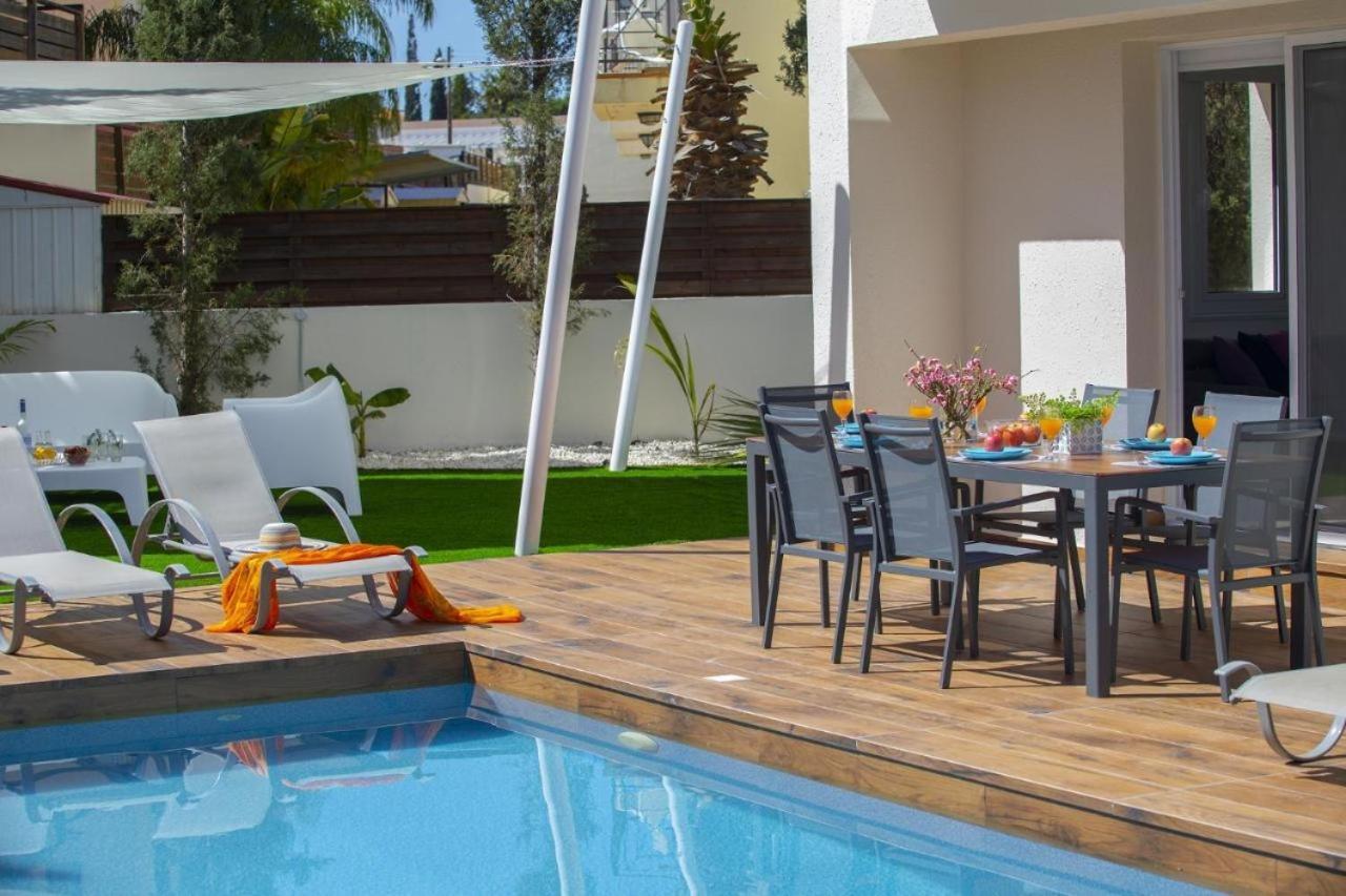 פרוטאראס Tsokkos Family Villa - Pool Garden 2' Walk To Beach מראה חיצוני תמונה