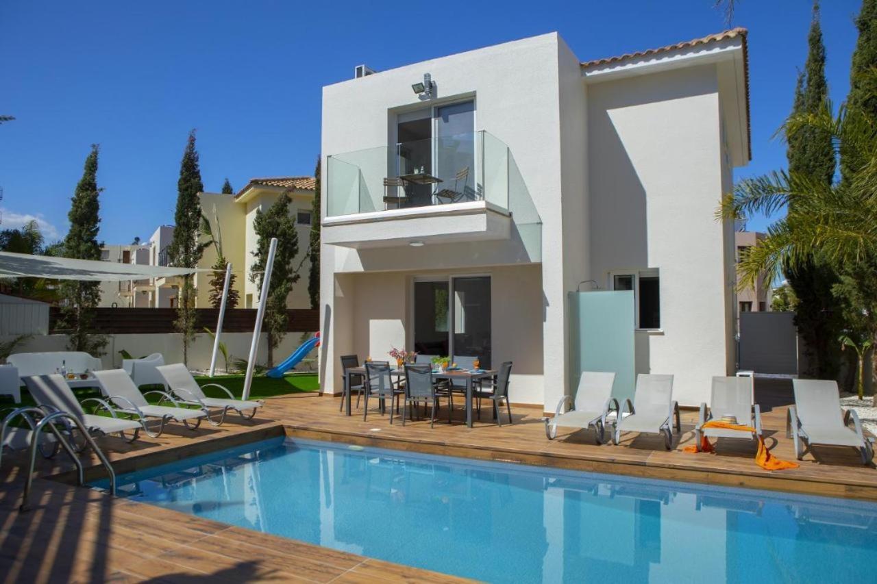פרוטאראס Tsokkos Family Villa - Pool Garden 2' Walk To Beach מראה חיצוני תמונה